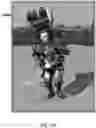 Fig. 23 - Player induced counter-balancing of loads on a character in a virtual environment