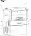 Fig. 02 - Self-inking stamp with removable stamp pad in carrying device having handles