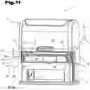 Fig. 10 - Self-inking stamp with removable stamp pad in carrying device having handles