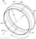 Fig. 01 - Casing having a non-axisymmetric composite wall