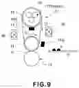 Fig. 10 - Fixing apparatus with a temperature sensor detecting a temperature of a surface of a fixing belt
