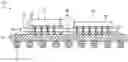 Fig. 01 - Integrated circuit structure having dies with connectors of different sizes