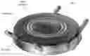 Fig. 01 - Wearable electronic device with a caseback having multiple, arc-shaped, ferrous, metal contacts