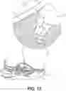 Fig. 14 - Footwear having motorized adjustment system and elastic upper