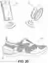 Fig. 20 - Footwear having motorized adjustment system and elastic upper