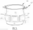 Fig. 06 - Cooking utensil with handle structure