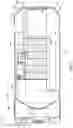 Fig. 14 - Aerial configuration for a mid-mount fire apparatus