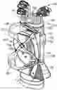 Fig. 01 - Systems and methods for an adjustable strap system for a golf bag