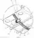 Fig. 12 - Vehicle having non-axial drive and stabilization system
