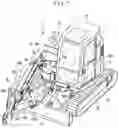 Fig. 02 - Construction machine with engine restart section and horn switch and gate lock lever operations
