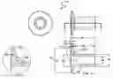Fig. 01 - Pump jack centering roller system