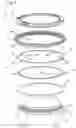 Fig. 02 - Annular rotating bezel system comprising a spring ring provided with at least two lugs