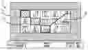 Fig. 01 - Gaming machine having peripheral reels, a selectively transparent front display, and motor driven reels behind the front display