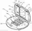Fig. 01 - Poke-through electrical outlet assembly with closure