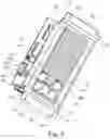 Fig. 03 - AN ASSEMBLY COMPRISING AN ELECTRONIC DEVICE, IN PARTICULAR A VARIABLE SPEED DRIVE OR ALTERNATOR REGULATOR AND TWO ASSEMBLIES OF ELEMENTS WITH DIFFERENT SHAPES FOR THE ATTACHMENT OF THE DEVICE