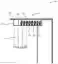 Fig. 01 - Multiple pair pant hanger