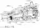 Fig. 16 - Powered surgical instruments with clutching arrangements to convert linear drive motions to rotary drive motions
