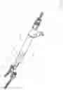 Fig. 13 - Rod connector for attachment to an existing spinal rod