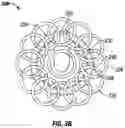Fig. 05 - Radial annular component and helical axial components coupled to and extending from the radial component