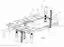 Fig. 04 - Panel with fixture retaining features and modular assemblies made using multiple panels