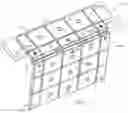 Fig. 09 - Panel with fixture retaining features and modular assemblies made using multiple panels