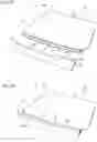 Fig. 03 - Windshield with molding and connective structure for cowl louver and windshield with molding