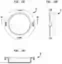 Fig. 23 - Floating grid arrangement to support and position decorative elements