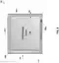 Fig. 09 - Privacy glazing structure with asymetrical pane offsets for electrical connection configurations