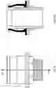 Fig. 12 - Deformable gasket for the sealed passage of a fluid through a wall