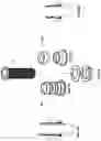 Fig. 24 - Deformable gasket for the sealed passage of a fluid through a wall