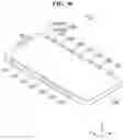 Fig. 37 - Display device having a pressure sensor including a protrusion inserted in a waterproof member