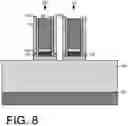 Fig. 09 - Conductive contacts in semiconductor on insulator substrate