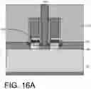 Fig. 17 - Conductive contacts in semiconductor on insulator substrate