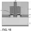 Fig. 20 - Conductive contacts in semiconductor on insulator substrate
