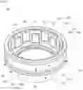 Fig. 03 - Sensing device having a stator having a stator ring with protrusions to be secured to a stator holder