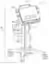 Fig. 01 - Handle system for transport, dock retention and desktop positioning of a portable medical device