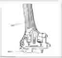 Fig. 18 - Method and device for patient specific instruments for one stage and two stages of revision knee arthroplasty using constraint and hinged knee implant