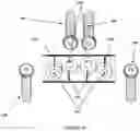 Fig. 12 - Bi-directional fixating/locking transvertebral body screw/intervertebral cage stand-alone constructs