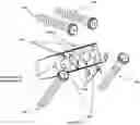 Fig. 13 - Bi-directional fixating/locking transvertebral body screw/intervertebral cage stand-alone constructs