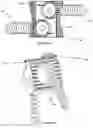 Fig. 18 - Bi-directional fixating/locking transvertebral body screw/intervertebral cage stand-alone constructs