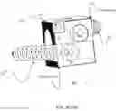 Fig. 24 - Bi-directional fixating/locking transvertebral body screw/intervertebral cage stand-alone constructs