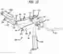 Fig. 17 - Surgical frame having translating lower beam and moveable linkage or surgical equipment attached thereto and method for use thereof