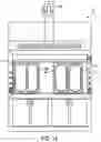 Fig. 14 - Fume hood with baffle assembly
