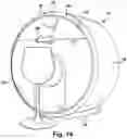 Fig. 12 - Beverage dispensing machine and pouch for use with beverage dispensing machine