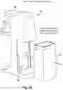 Fig. 32 - Beverage dispensing machine and pouch for use with beverage dispensing machine