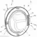 Fig. 01 - Door assembly for a laundry treatment machine