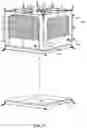 Fig. 20 - Portable room with ceiling pockets