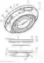 Fig. 18 - Power transmission elements, torque measuring device and freewheel assembly