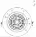 Fig. 34 - Power transmission elements, torque measuring device and freewheel assembly
