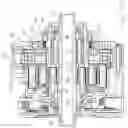 Fig. 48 - Power transmission elements, torque measuring device and freewheel assembly